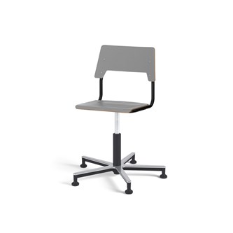 Stol Como FSC gas 38-51 cm Alu glidefot medium sete svart