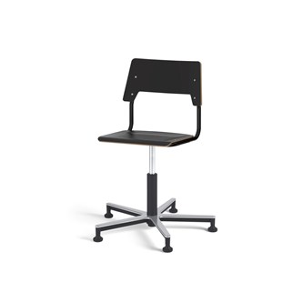 Stol Como FSC gas 38-51 cm Alu glidefot medium sete svart