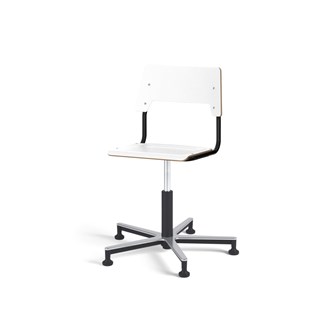 Stol Como FSC gas 38-51 cm Alu glidefot medium sete svart