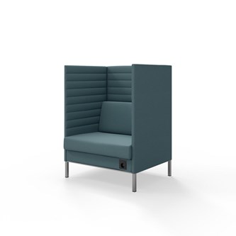 Sofa Platinum Highback Charge 1,5-seter H128