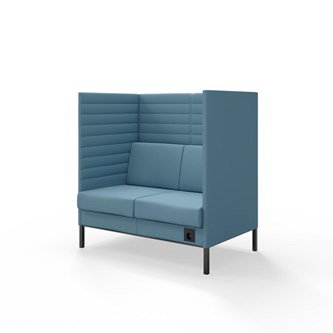 Sofa Platinum Highback Charge 2-seter H128