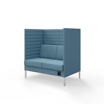 Sofa Platinum Highback Charge 2-seter H128