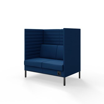 Sofa Platinum Highback Charge 2-seter H128