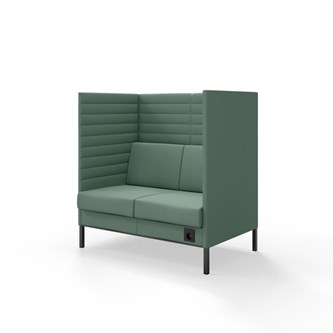 Sofa Platinum Highback Charge 2-seter H128