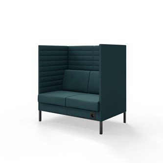 Sofa Platinum Highback Charge 2-seter H128