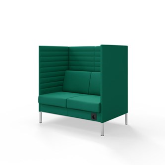Sofa Platinum Highback Charge 2-seter H128
