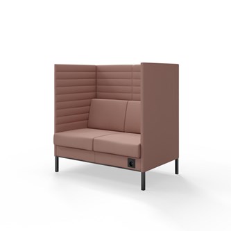 Sofa Platinum Highback Charge 2-seter H128