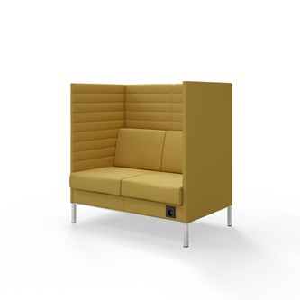 Sofa Platinum Highback Charge 2-seter H128