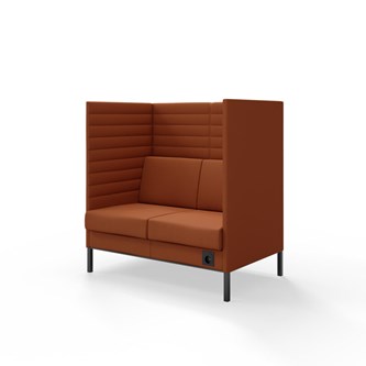 Sofa Platinum Highback Charge 2-seter H128