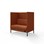 Sofa Platinum Highback Charge 2-seter H128