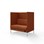 Sofa Platinum Highback Charge 2-seter H128