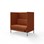 Sofa Platinum Highback Charge 2-seter H128