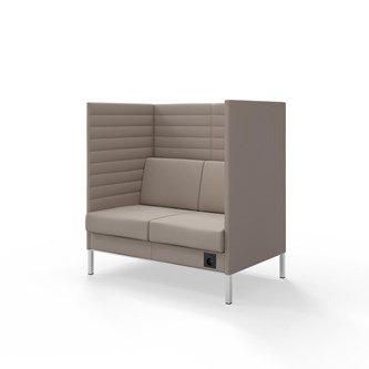 Sofa Platinum Highback Charge 2-seter H128