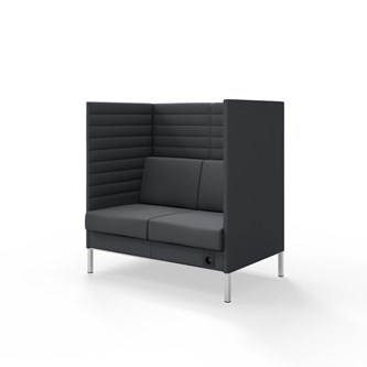 Sofa Platinum Highback Charge 2-seter H128