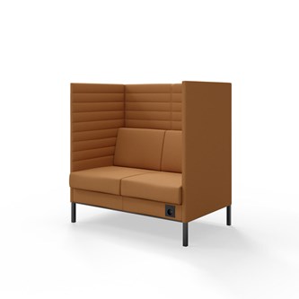Sofa Platinum Highback Charge 2-seter H128