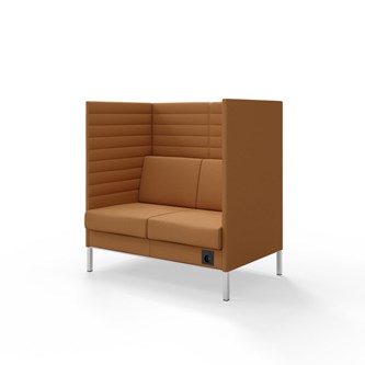 Sofa Platinum Highback Charge 2-seter H128