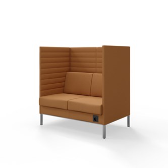 Sofa Platinum Highback Charge 2-seter H128