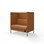 Sofa Platinum Highback Charge 2-seter H128