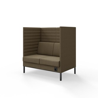 Sofa Platinum Highback Charge 2-seter H128