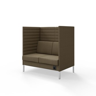 Sofa Platinum Highback Charge 2-seter H128