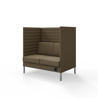 Sofa Platinum Highback Charge 2-seter H128