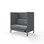 Sofa Platinum Highback Charge 2-seter H128