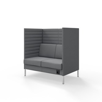 Sofa Platinum Highback Charge 2-seter H128