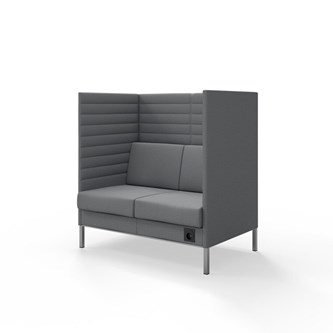 Sofa Platinum Highback Charge 2-seter H128