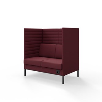 Sofa Platinum Highback Charge 2-seter H128