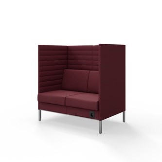 Sofa Platinum Highback Charge 2-seter H128