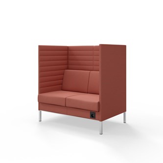 Sofa Platinum Highback Charge 2-seter H128