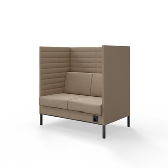 Sofa Platinum Highback Charge 2-seter H128