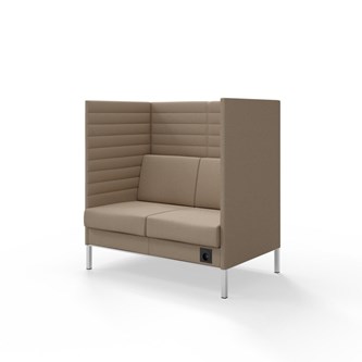 Sofa Platinum Highback Charge 2-seter H128