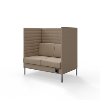 Sofa Platinum Highback Charge 2-seter H128