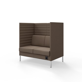 Sofa Platinum Highback Charge 2-seter H128