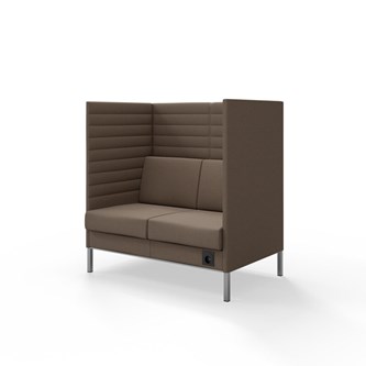 Sofa Platinum Highback Charge 2-seter H128