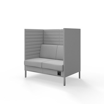 Sofa Platinum Highback Charge 2-seter H128