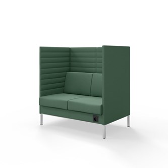 Sofa Platinum Highback Charge 2-seter H128