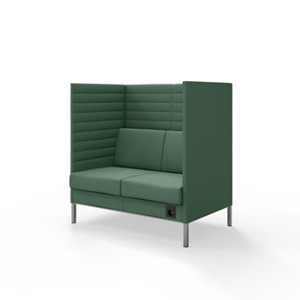 Sofa Platinum Highback Charge 2-seter H128
