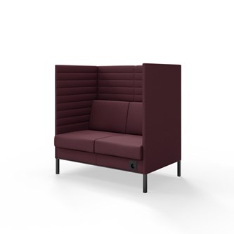 Sofa Platinum Highback Charge 2-seter H128
