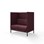 Sofa Platinum Highback Charge 2-seter H128