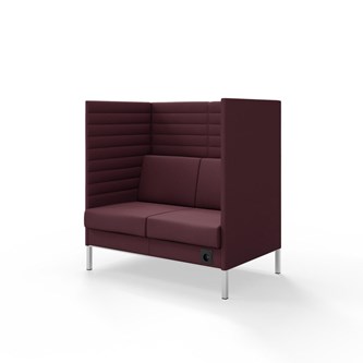 Sofa Platinum Highback Charge 2-seter H128