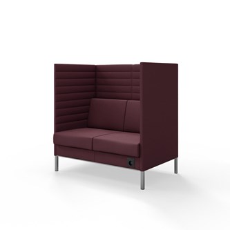 Sofa Platinum Highback Charge 2-seter H128