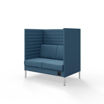 Sofa Platinum Highback Charge 2-seter H128