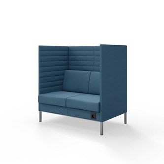 Sofa Platinum Highback Charge 2-seter H128