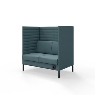 Sofa Platinum Highback Charge 2-seter H128