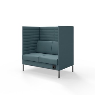 Sofa Platinum Highback Charge 2-seter H128