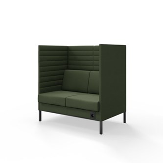 Sofa Platinum Highback Charge 2-seter H128