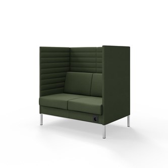 Sofa Platinum Highback Charge 2-seter H128