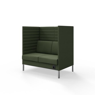 Sofa Platinum Highback Charge 2-seter H128